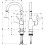 Jednouchwytowa bateria kuchenna 220, EcoSmart, 1jet Chrom Focus M43 Hansgrohe (71812000)
