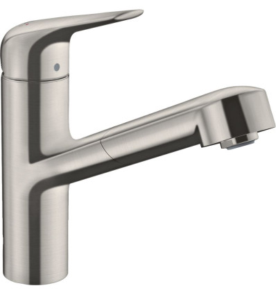 Bateria kuchenna 150 z wyciąganą wylewką 1jet Focus Hansgrohe (71814800)