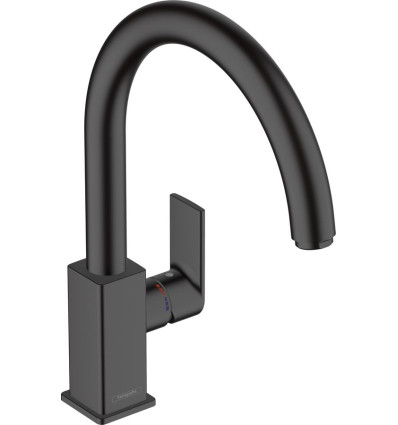 Jednouchwytowa bateria kuchenna 210, obrotowa wylewka Czarny Matowy Vernis Shape M35 Hansgrohe (71871670)