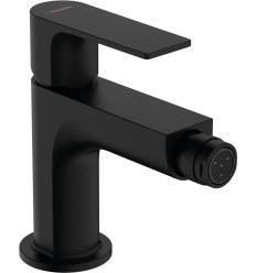 Bateria bidetowa z korkiem z cięgłem Czarny Matowy Rebris E Hansgrohe (72211670)