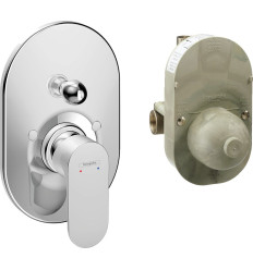 Zestaw baterii wannowej, podtynkowej Chrom Rebris S Hansgrohe (72448000)
