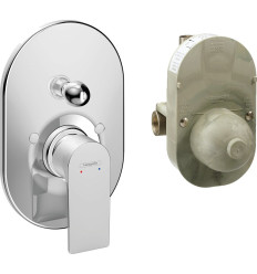 Zestaw baterii wannowej, podtynkowej Chrom Rebris E Hansgrohe (72458000)