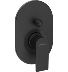 Bateria wannowa podtynkowa Czarny Matowy Rebris E Hansgrohe (72459670)