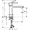 Bateria umywalkowa 110 CoolStart Czarny Matowy Rebris S Hansgrohe (72520670)