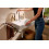Bateria umywalkowa 210 z obrotową wylewką i korkiem z cięgłem Chrom Rebris S Hansgrohe (72536000)