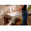 Bateria umywalkowa 210 z obrotową wylewką i korkiem z cięgłem Chrom Rebris S Hansgrohe (72536000)