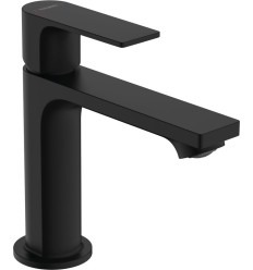 Bateria umywalkowa 110 z korkiem z cięgłem Czarny Matowy Rebris E Hansgrohe (72557670)