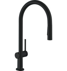Bateria kuchenna 210 z wyciąganą wylewką Czarny Mat Talis M54 Hansgrohe (72801670)
