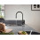 Bateria kuchenna 210 z wyciąganą wylewką Czarny Mat Talis M54 Hansgrohe (72801670)