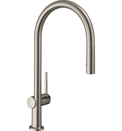 Bateria kuchenna 210 z wyciąganą wylewką Stal Szlachetna Finish Talis M54 Hansgrohe (72801800)