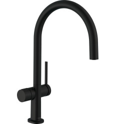 Bateria kuchenna 220 z zaworem do zmywarki Czarny Mat Talis M54 Hansgrohe (72805670)