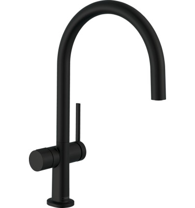 Bateria kuchenna 220 z zaworem do zmywarki Czarny Mat Talis M54 Hansgrohe (72805670)