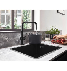 Bateria kuchenna 220 Czarny Mat Talis M54 Hansgrohe (72806670)