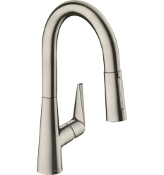 Bateria kuchenna z wyciąganą wylewka Stal Szlachetna Talis M51 Hansgrohe (72815800)