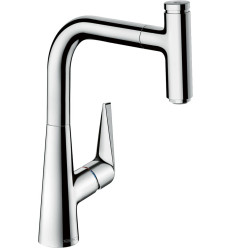 Bateria kuchenna 220 Select z wyciąganą wylewką 1jet Talis S chrom Hansgrohe (72822000)
