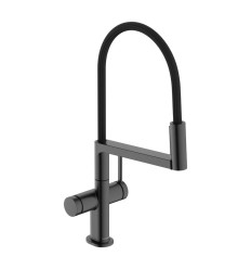 Bateria kuchenna Semi-Pro Czarny Chrom Talis Select M54 PowderSpray Hansgrohe (72861340)
