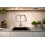 Bateria kuchenna Semi-Pro Czarny Chrom Talis Select M54 PowderSpray Hansgrohe (72861340)