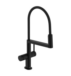 Bateria kuchenna Semi-Pro Czarny Mat Talis Select M54 PowderSpray Hansgrohe (72861670)