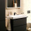 Bateria umywalkowa 80 CoolStart EcoSmart+ Czarny Mat Tecturis E Hansgrohe (73001670)