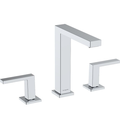 Bateria umywalkowa 3-otworowa z korkiem Push-Open Chrom Tecturis E Hansgrohe (73030000)