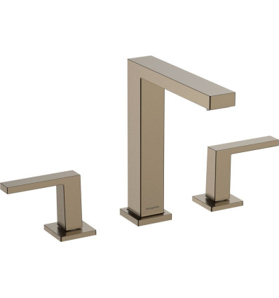 Bateria umywalkowa 3-otworowa z korkiem Push-Open Brąz Szczotkowany Tecturis E Hansgrohe (73030140)