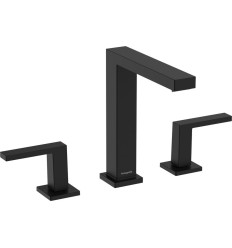 Bateria umywalkowa 3-otworowa z korkiem Push-Open Czarny Mat Tecturis E Hansgrohe (73030670)