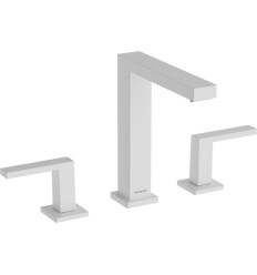 Bateria umywalkowa 3-otworowa z korkiem Push-Open Biały Mat Tecturis E Hansgrohe (73030700)