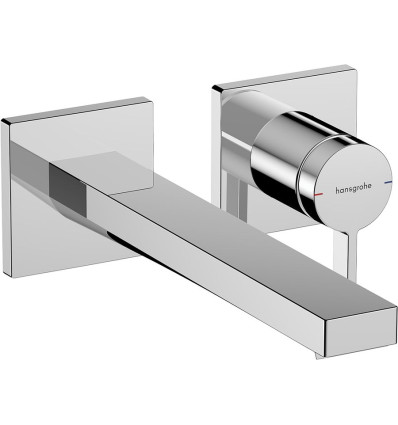 Bateria umywalkowa EcoSmart+ z wylewką 22,5 cm podtynkowa Chrom Tecturis E Hansgrohe (73051000)