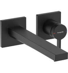 Bateria umywalkowa EcoSmart+ z wylewką 22,5 cm podtynkowa Czarny Mat Tecturis E Hansgrohe (73051670)