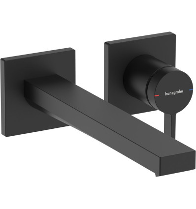 Bateria umywalkowa EcoSmart+ z wylewką 22,5 cm podtynkowa Czarny Mat Tecturis E Hansgrohe (73051670)