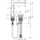 Bateria umywalkowa 150 CoolStart z niezamykanym korkiem Chrom Tecturis E Hansgrohe (73053000)