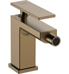 Bateria bidetowa z korkiem z cięgłem Brąz Szczotkowany Tecturis E Hansgrohe (73200140)