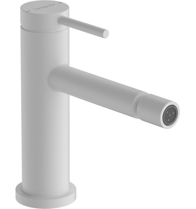 Bateria bidetowa z korkiem z cięgłem Biały Matowy Tecturis S Hansgrohe (73201700)
