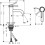 Bateria umywalkowa stojąca Czarny Matowy Tecturis S Hansgrohe (73312670)