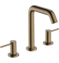 Bateria umywalkowa 3-otworowa z korkiem Brąz Szczotkowany Tecturis S Hansgrohe (73330140)