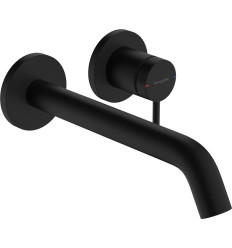 Bateria umywalkowa ścienna, podtynkowa Czarny Matowy Tecturis S Hansgrohe (73351670)