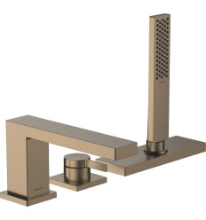 Bateria nawannowa 3-otworowa Brąz Szczotkowany Tecturis E Hansgrohe (73443140)