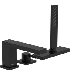 Bateria nawannowa 3-otworowa Czarny Matowy Tecturis E Hansgrohe (73443670)