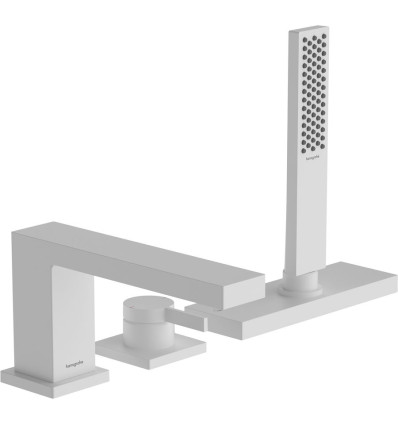 Bateria nawannowa 3-otworowa Biały Matowy Tecturis E Hansgrohe (73443700)
