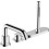 Bateria nawannowa 3-otworowa Chrom Tecturis S Hansgrohe (73447000)