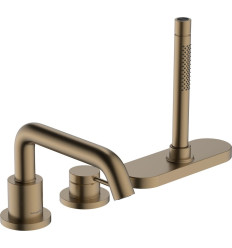 Bateria nawannowa 3-otworowa Brąz Szczotkowany Tecturis S Hansgrohe (73447140)