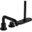 3-otworowa bateria nawannowa Czarny Mat Tecturis S Hansgrohe (73447670)