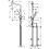 Jednouchwytowa bateria kuchenna 320, wyciągana wylewka, 2jet, sBox Stal Szlachetna Finish Metris Select M71 Hansgrohe (73816800)