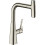 Jednouchwytowa bateria kuchenna 240, wyciągana wylewka, 2jet, sBox Stal Szlachetna Finish Metris Select M71 Hansgrohe (73817800)