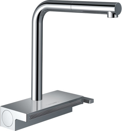Jednouchwytowa bateria kuchenna 250, wyciągana wylewka, 2jet, sBox Chrom Aquno Select M81 Hansgrohe (73830000)