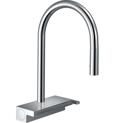 Jednouchwytowa bateria kuchenna 170, wyciągana wylewka, 3jet, sBox Chrom Aquno Select M81 Hansgrohe (73831000)