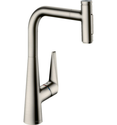 Bateria kuchenna 300 wyciągana wylewka Stal Talis Select M51 Hansgrohe (73867800)