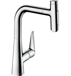 Bateria kuchenna 220 wyciągana wylewka Chrom Talis Select M51 Hansgrohe (73868000)