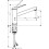Jednouchwytowa bateria kuchenna 160, do instalacji przed oknem, 1jet Chrom Zesis M33 Hansgrohe (74805000)