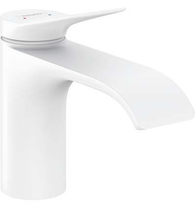 Bateria umywalkowa 80 z korkiem z cięgłem Biały Mat Vivenis Hansgrohe (75010700)
